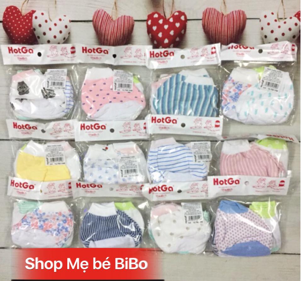 Set 3 Đôi Bao Chân Cho Bé Sơ Sinh Hotga (sơ sinh-6 tháng vải cotton bo thun )