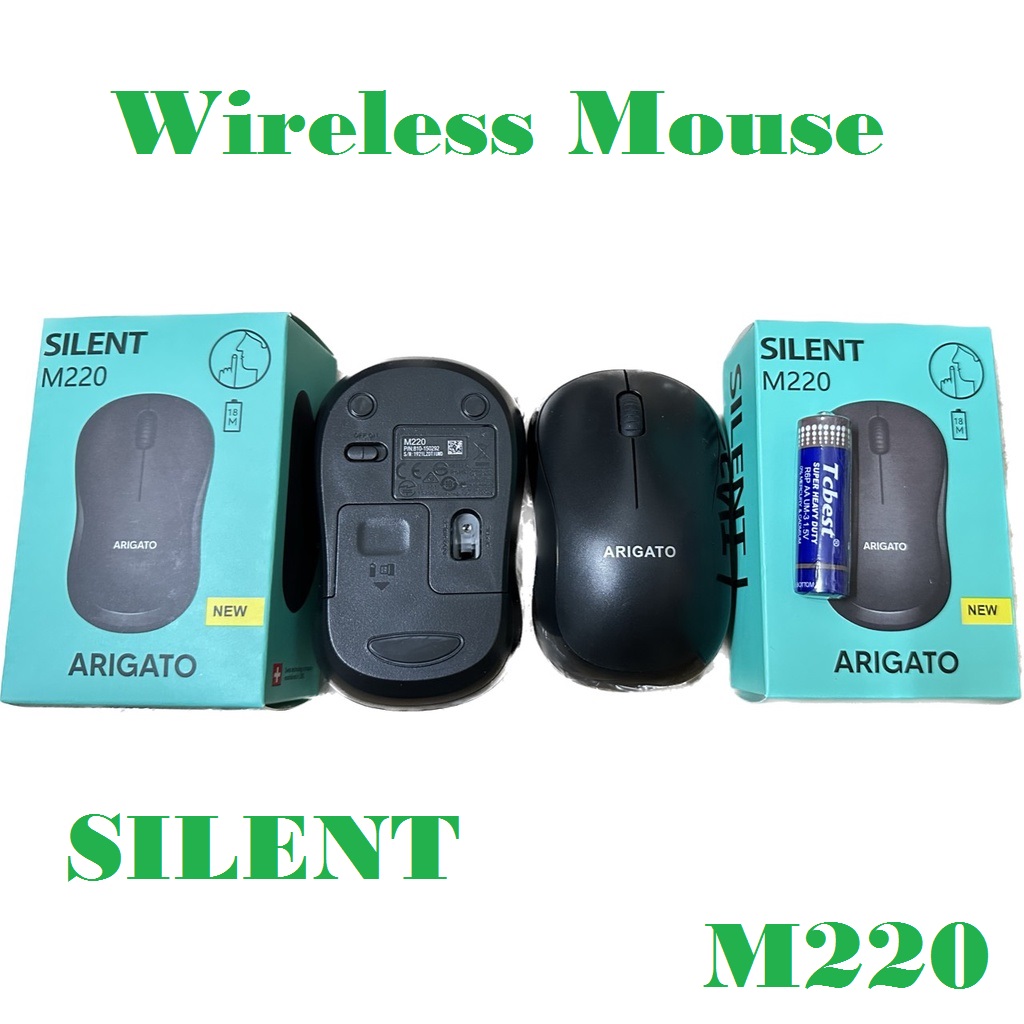 Chuột không dây giảm ồn silent M220 Logitech
