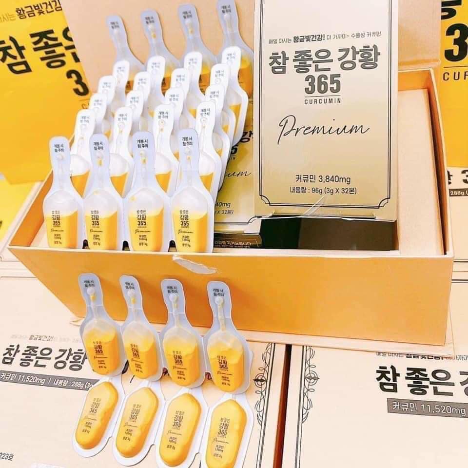 Nghệ Nano Curcumin 365 Hàn Quốc - hộp 96 tép