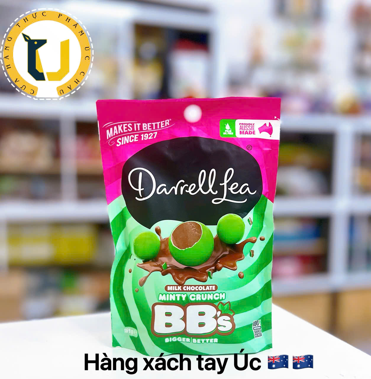 (MUA2 TẶNG1) Kẹo socola ÚC DARRELL LEA BB's and Bullets chocolate nhiều vị
