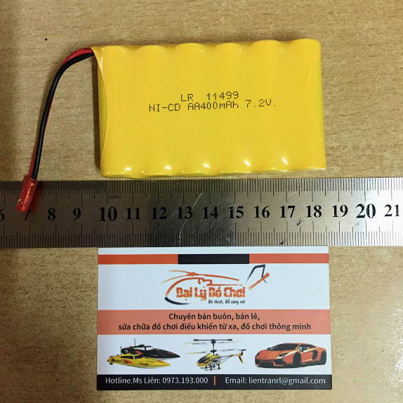 Pin sạc 7.2v dung lượng 400mah hoặc 700mah chân đỏ jst