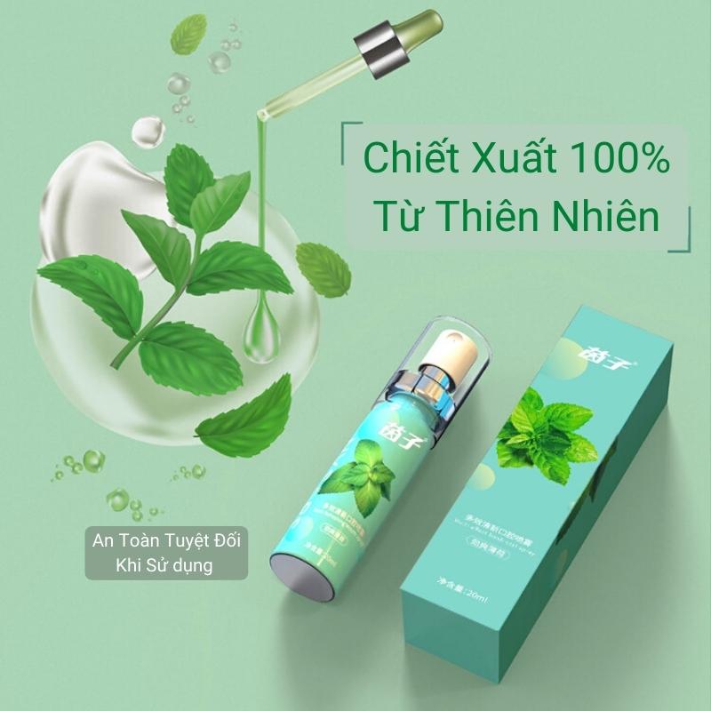 Xịt Thơm Miệng Heyxi An Toàn Xịt Thảo Mộc Giảm Hôi Miệng Giúp Ngăn Ngừa Vi Khuẩn Khoang Miệng Lưu Hương Thơm Mát Tự Nhiên