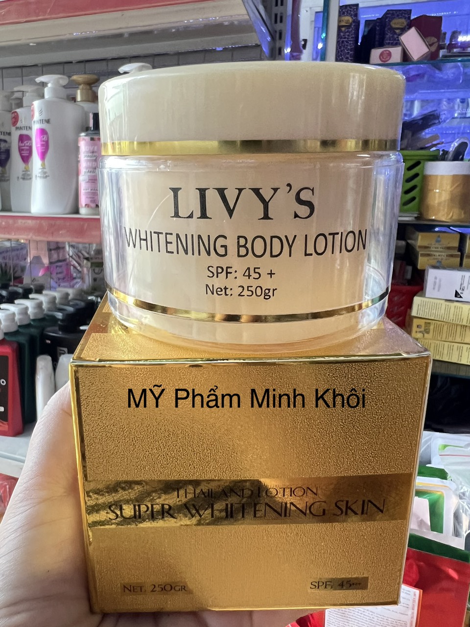 Kem dưỡng trắng da body livy's thái lan 250g/hộp