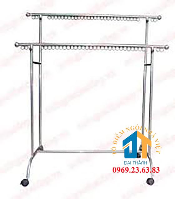 [HCM]Sào phơi đồ inox 2 tầng có móc khoen ĐẠI THÀNH