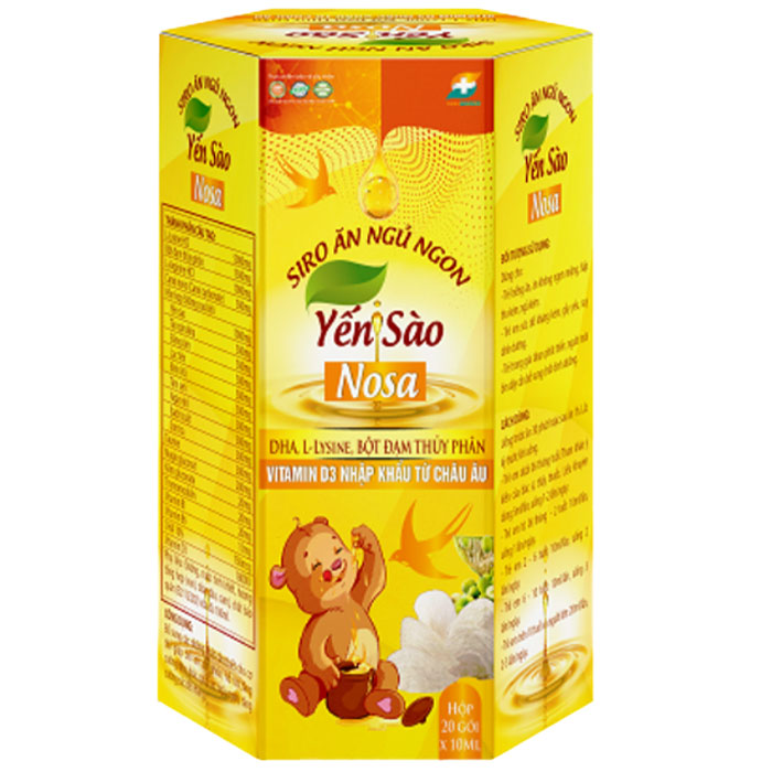 Ăn ngủ ngon yến sào Nosa, hỗ trợ tăng cường tiêu hóa, giúp ăn ngủ ngon