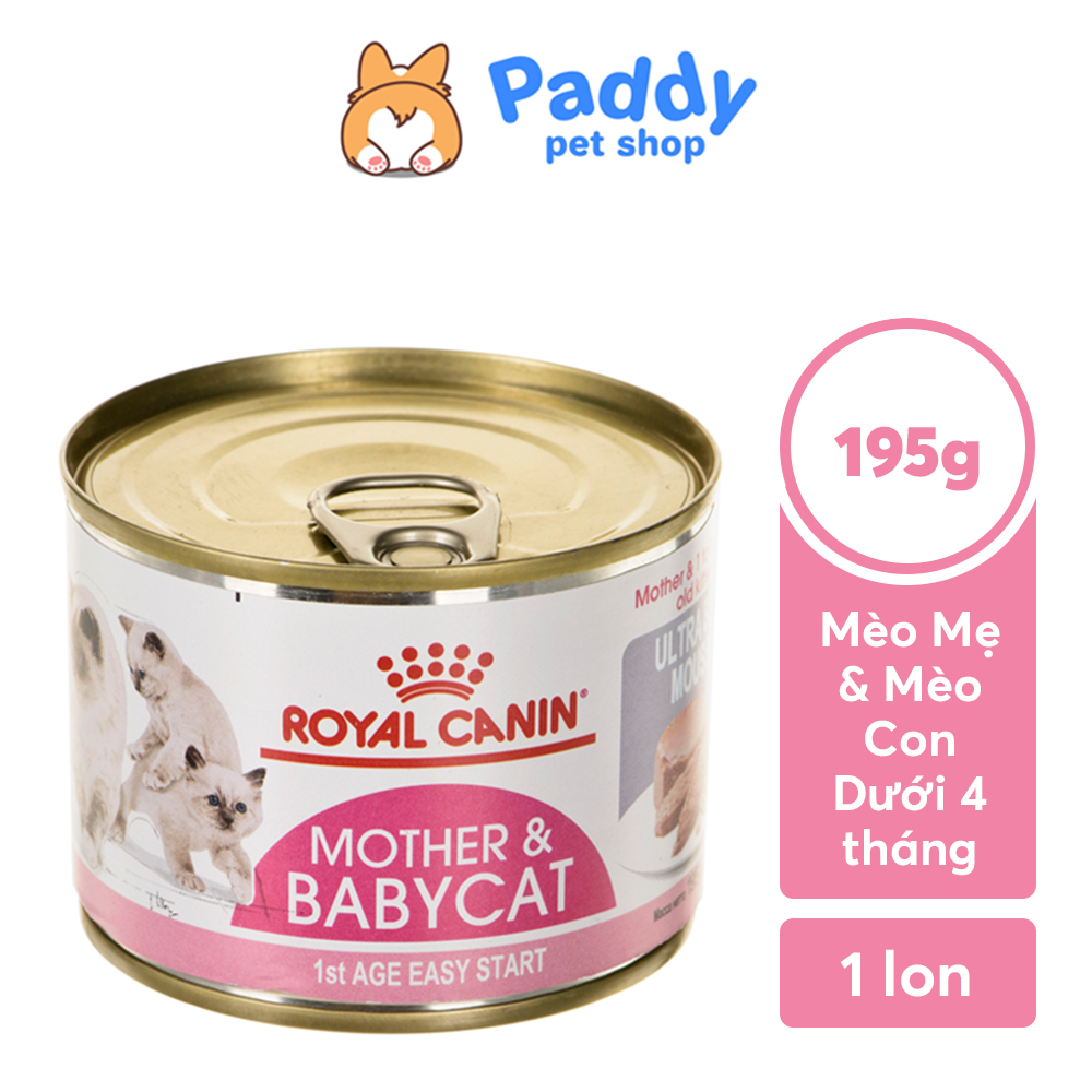 Pate Royal Canin Mother & Babycat Cho Mèo Mẹ & Mèo Con Lon 195g