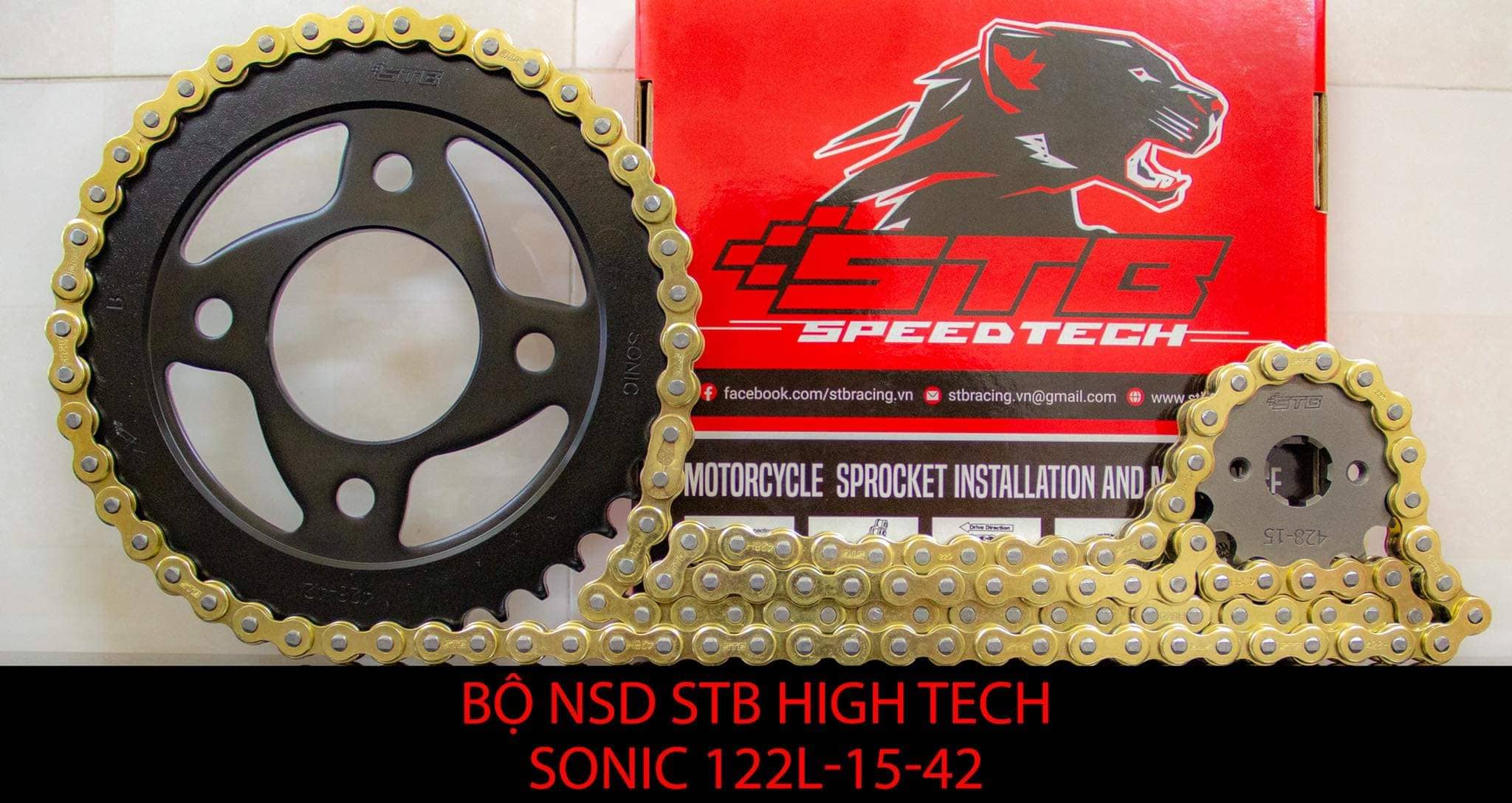 Nsd stb racing sên vàng 9ly giá 1 bộ nhông sên dĩa các dòng xe