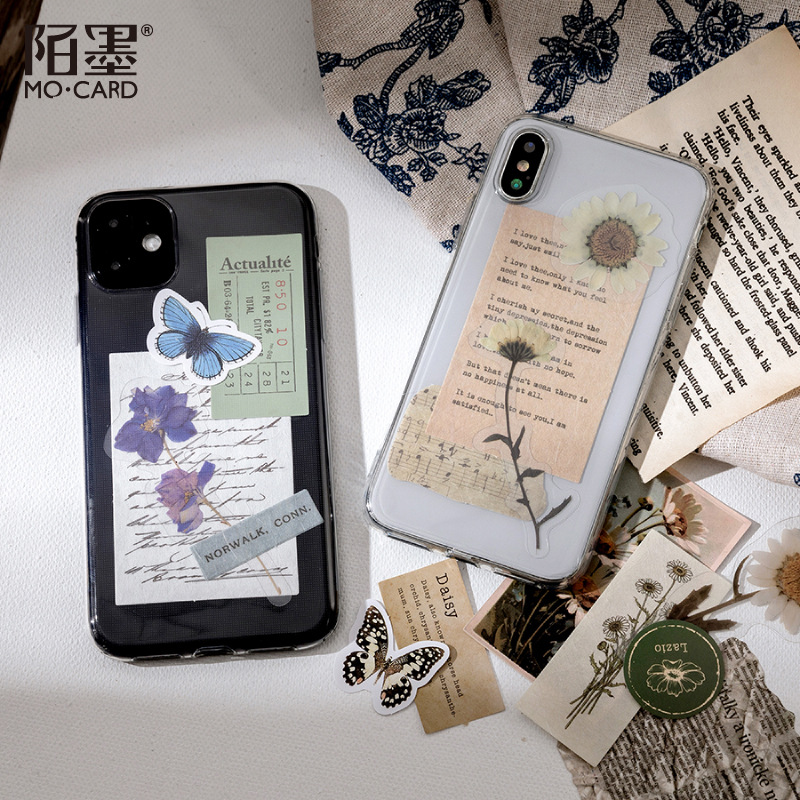 Sticker retro nhà máy gió trang trí Scrapbook, sổ tay, vở (set 15 sticker) - [ 104 ]