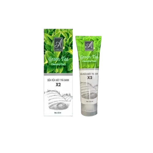 Sữa rữa mặt trà xanh x2 A Cosmetics ngừa mụn hiệu quả