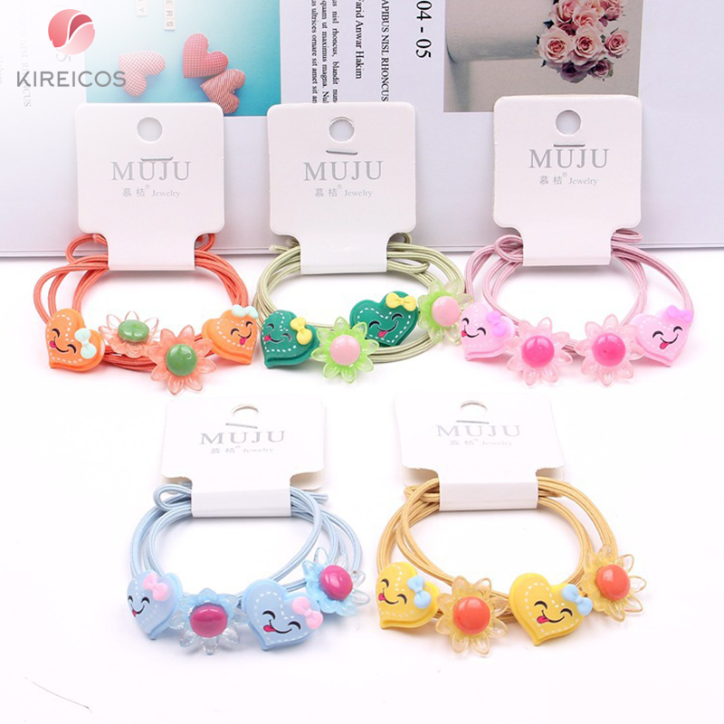 [HCM]Set 2 Sợi Dây Cột Tóc Cho Bé Hình Thú B127