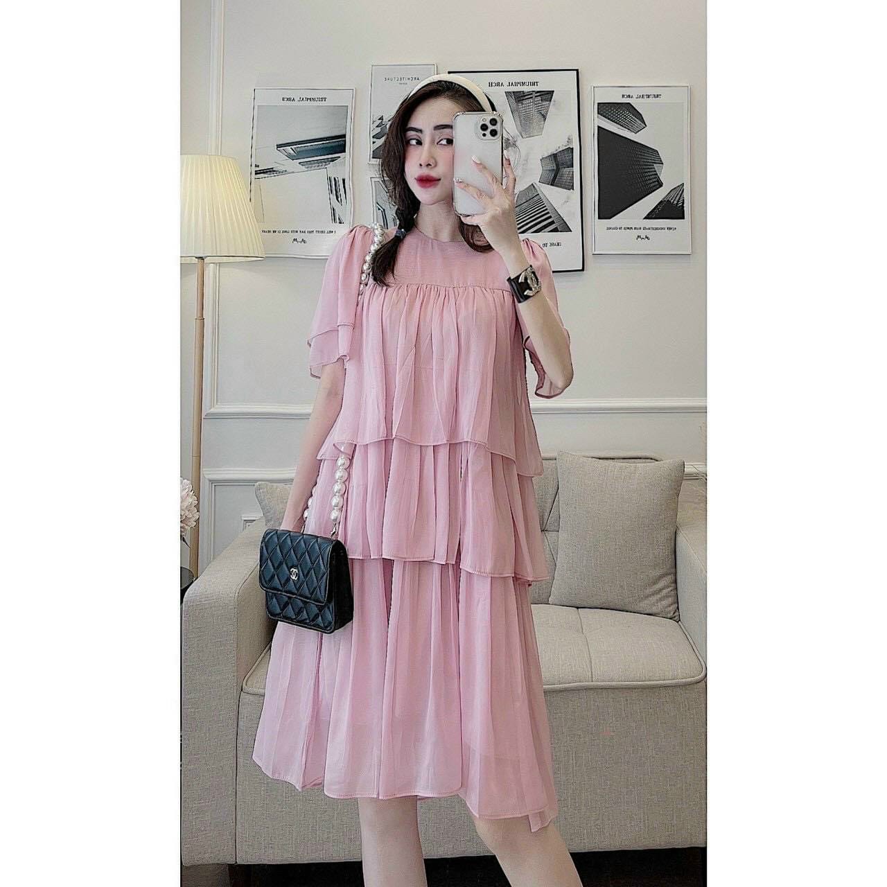 Váy bầu,đầm bầu tầng cá tính cho mẹ bầu và thời trang