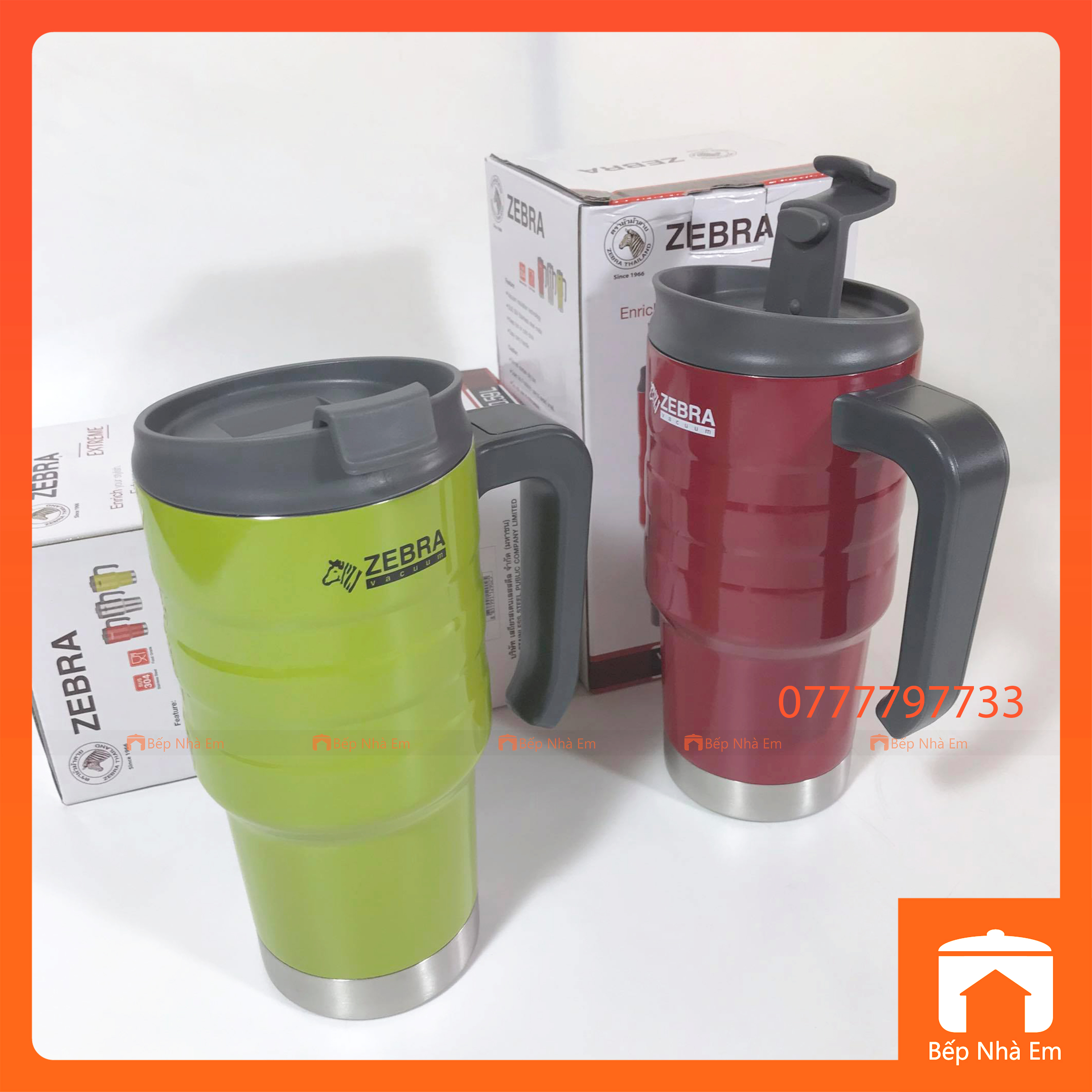 Ca Giữ Nhiệt ZEBRA Extreme 0.59L (Inox 304) - 112902. Nhập Khẩu Thái Lan