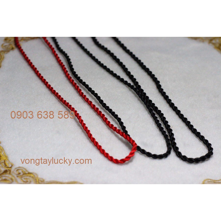DÂY CHỈ ĐỎ ĐEN ĐEO VÒNG CỔ NAM NỮ