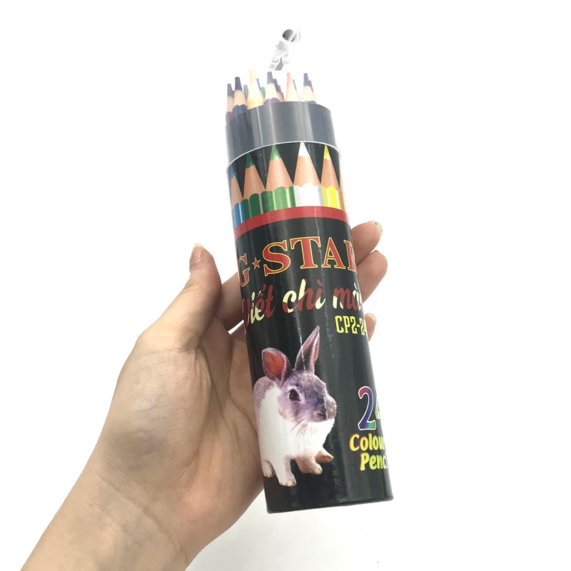 Lon Bút Chì 24 Màu dài Gstar CP2-24D