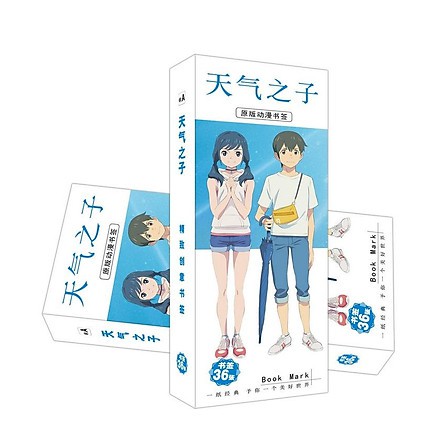 Bookmark in hình anime Tenki no Ko Đứa con của thời tiết hộp ảnh 36 tấm đánh dấu trang