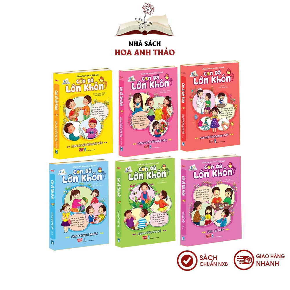 Sách - Con đã lớn khôn dành cho trẻ 5-12 tuổi (nhiều chủ đề)