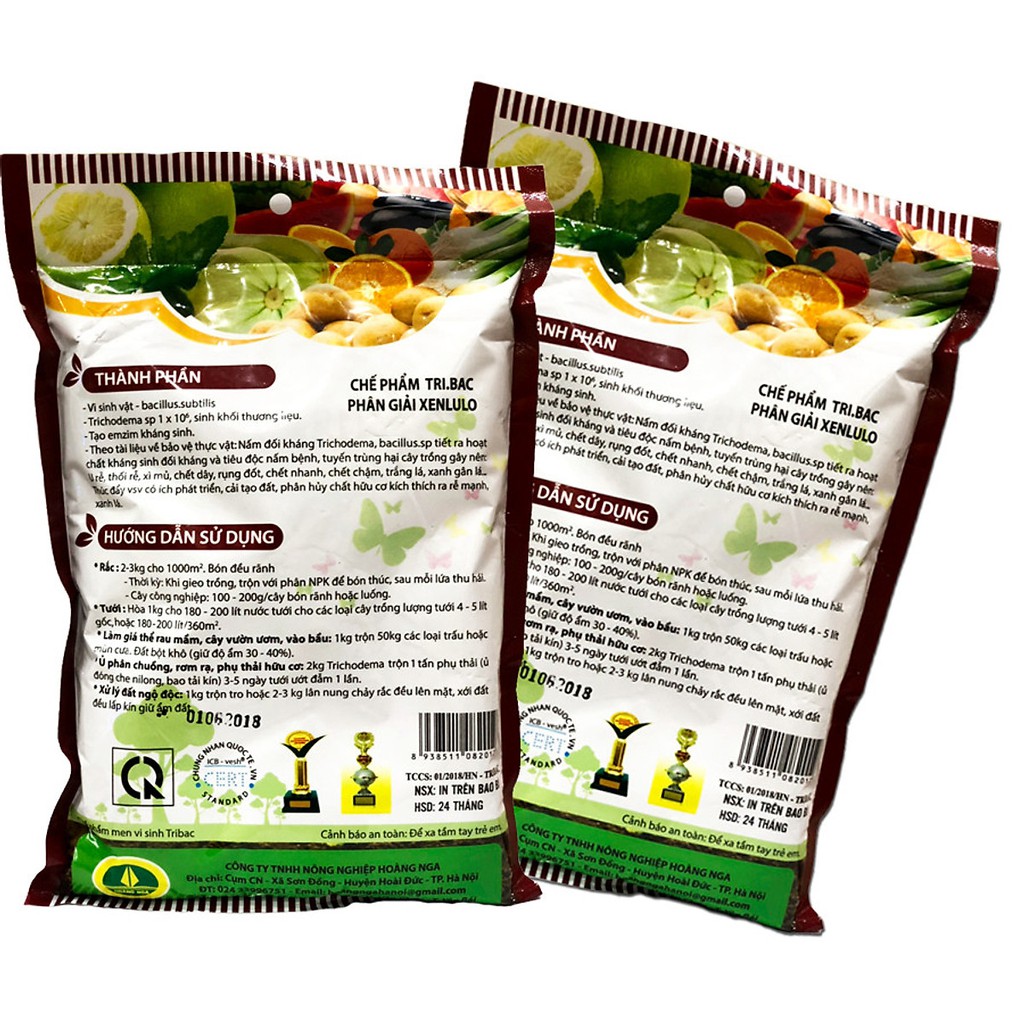 sản phẩm Nấm đối kháng Trichoderma Bacillus – T32 tăng hiệu lực đối kháng cho cây trồng (gói 1kg)