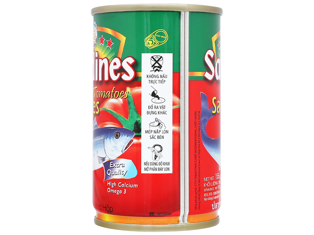 [DATE 2022] COMBO 5 hộp CÁ MÒI SARDINE 155G - nắp giựt