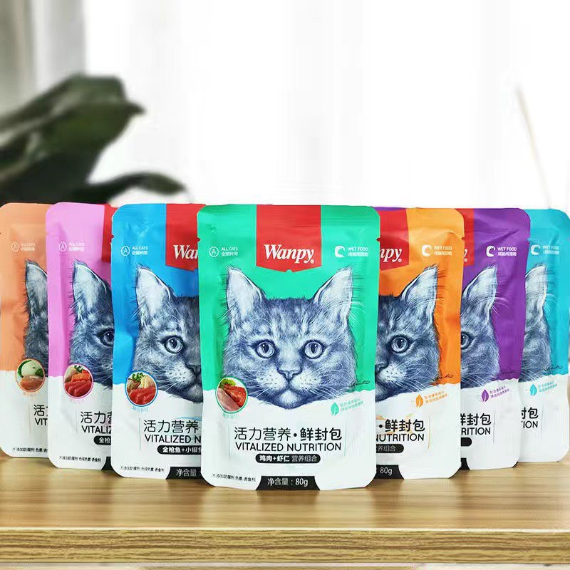 Pate thưởng cho mèo Wanpy túi 80g