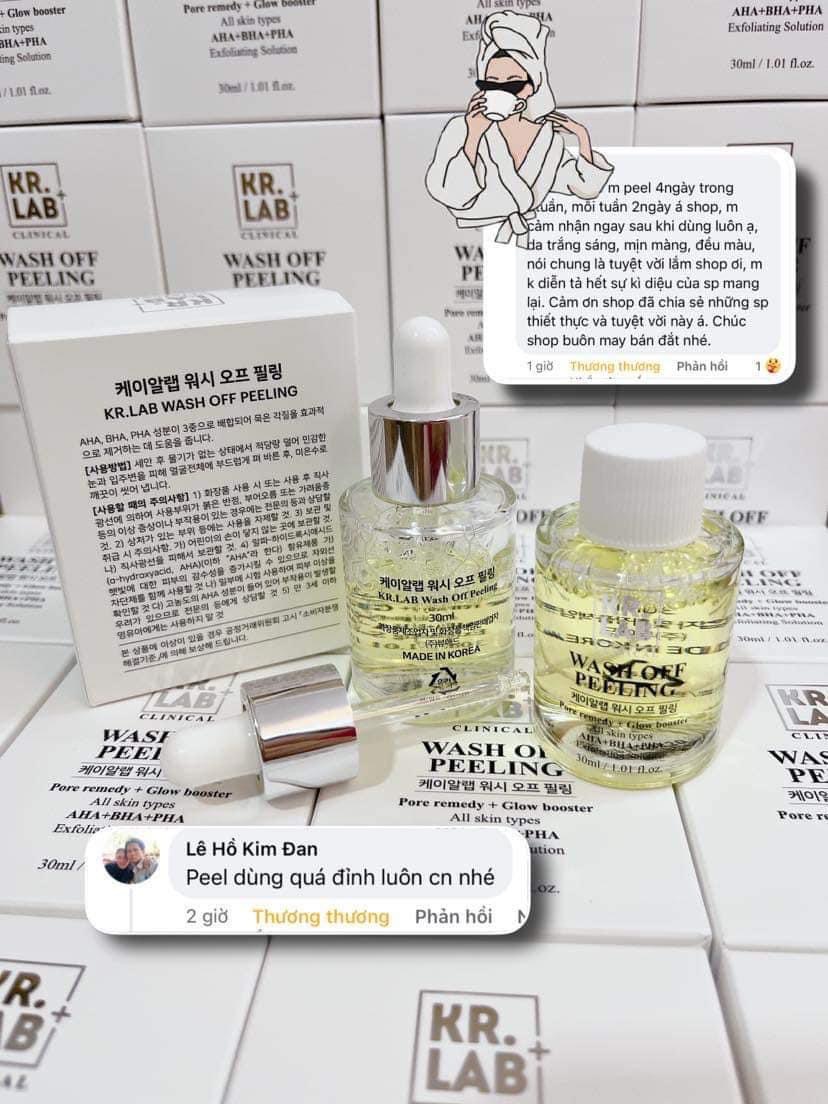 Tinh chất Peel da pha lê căng bóng Hàn Quốc KR.LAB+ 30ml