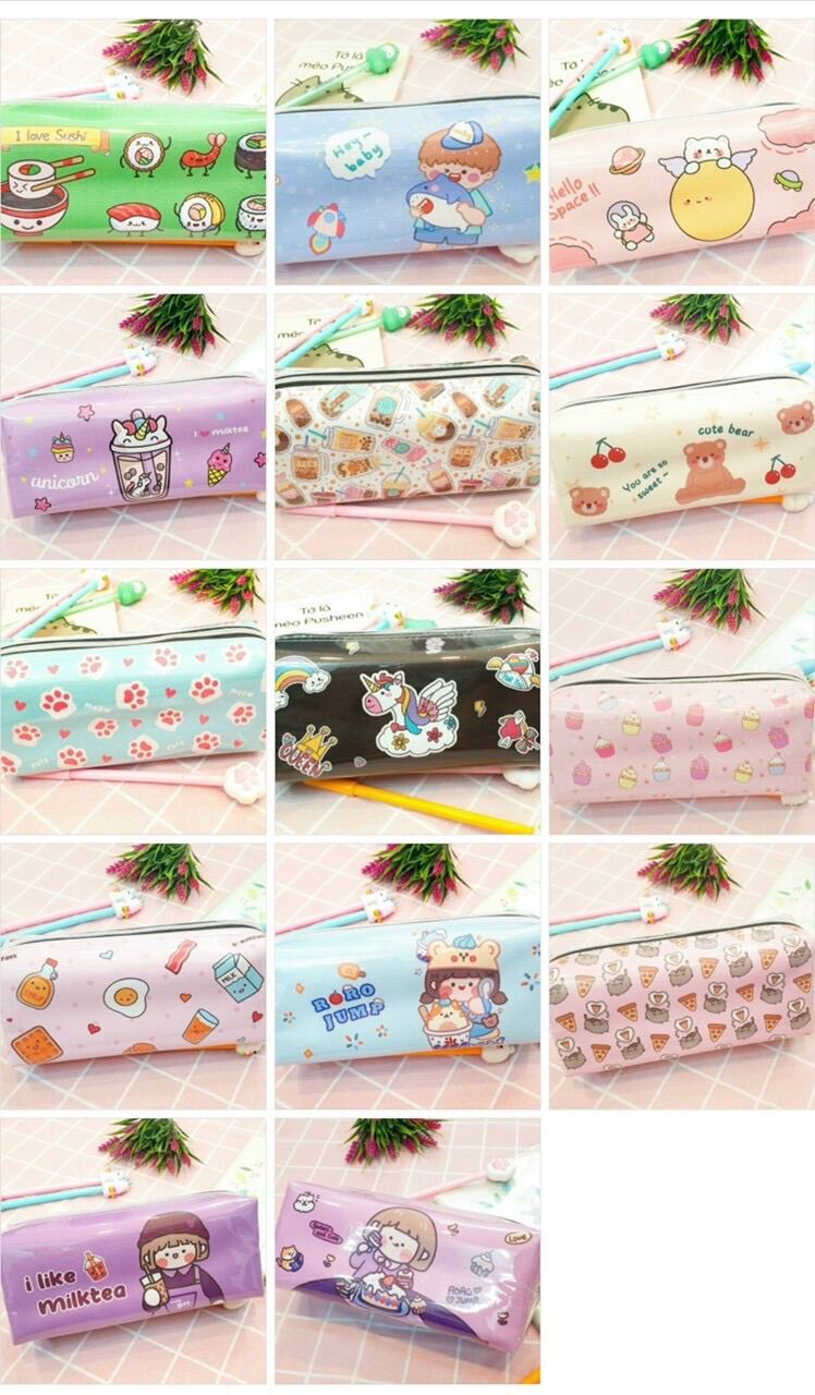 [MUA 2 GIẢM 5%][HCM] Hộp bút/Bóp viết 20×8×5 (cm) dễ thương giá rẻ