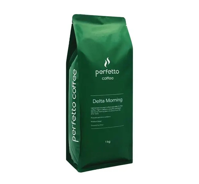 [Perfetto Coffee] Delta Morning Ground Coffee 75% Robusta & 25% Arabica 1000g