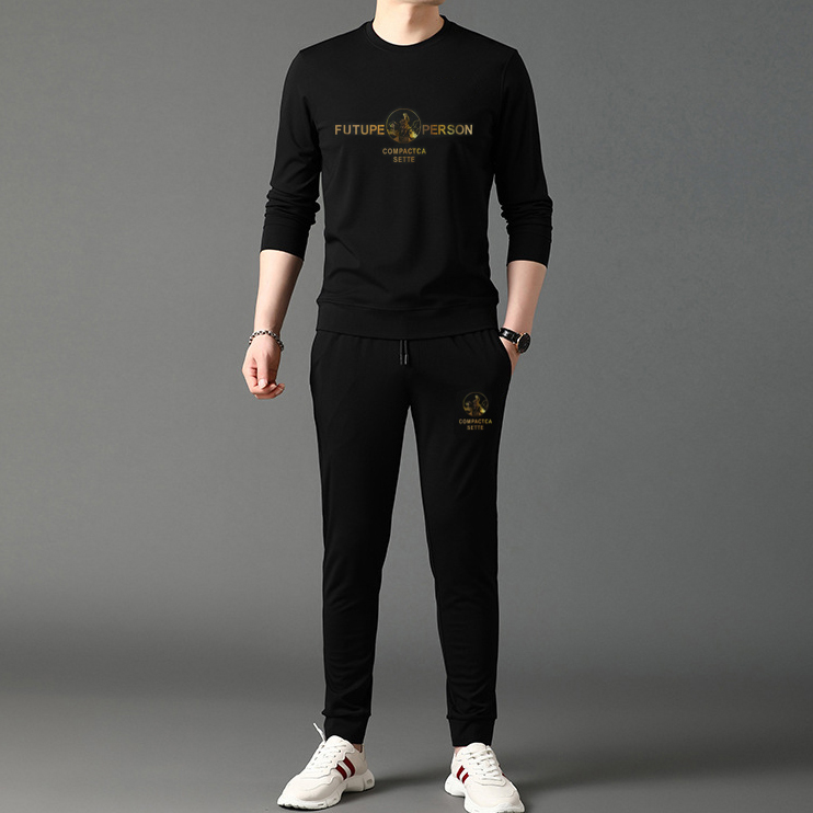 Bộ Quần Áo Nam Áo Thun Dài Tay Hình Hoa PRS VENS Quần Jogger Bo Gấu Phong Cách Thể Thao Thời Trang Rich Man MQD 001