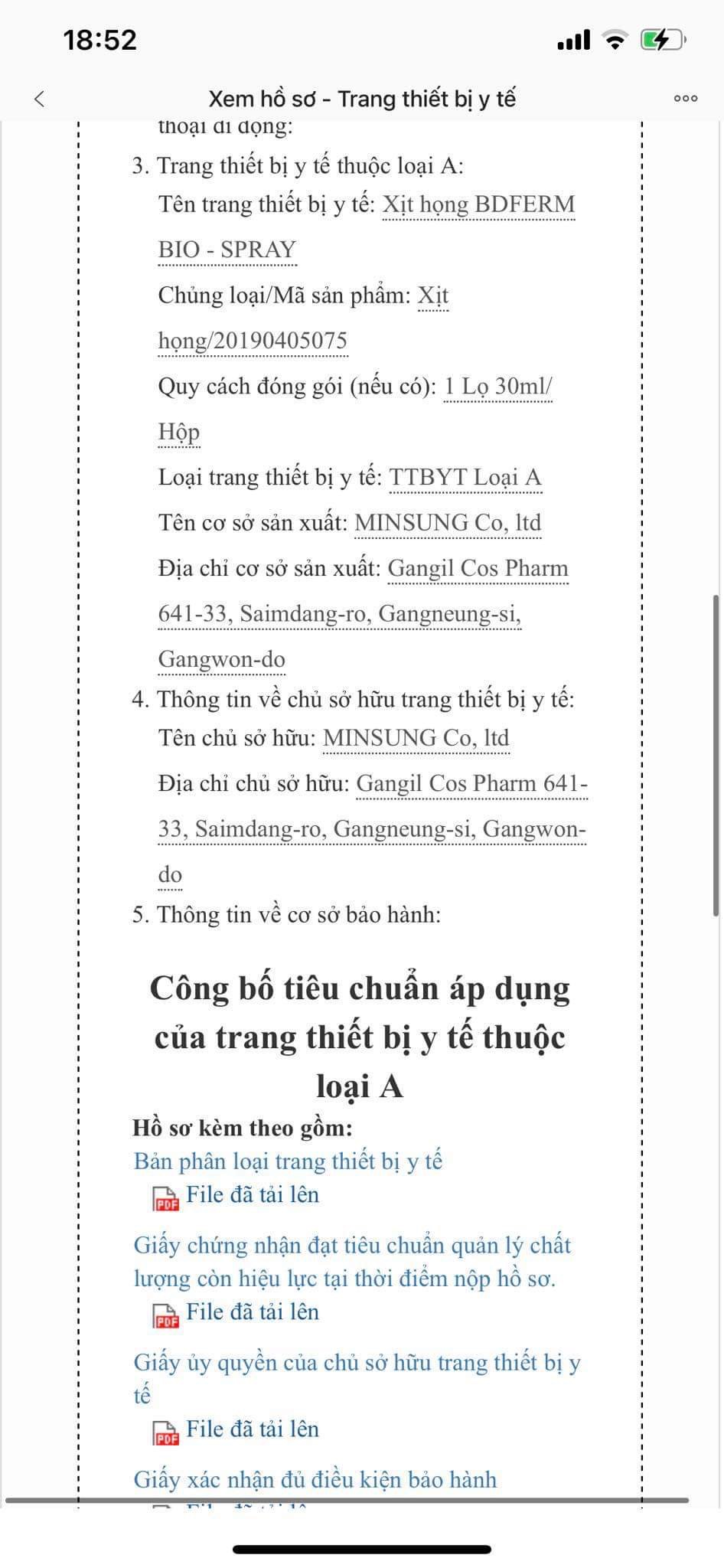 Xịt họng kháng khuẩn sinh học BDFERM BIO - SPRAY