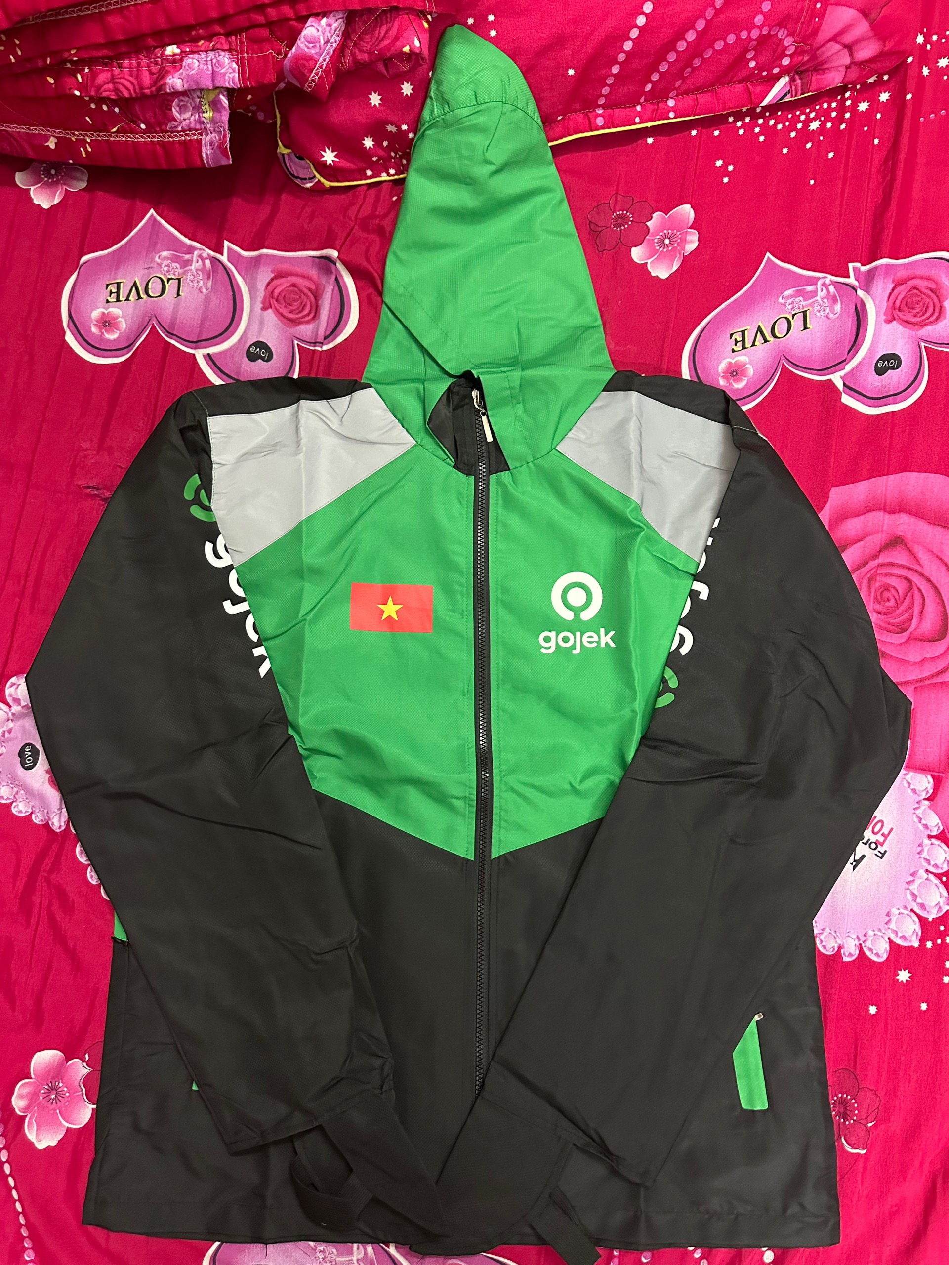 Áo shipper chuẩn mẫu khoác gojek