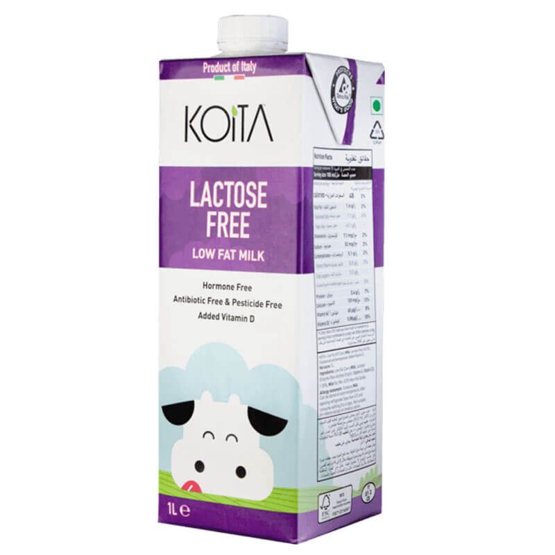 Sữa bò hữu cơ Lactose Free 200ml và 1L (Koita)