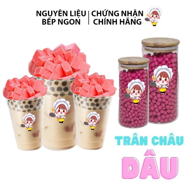 PUDDING DÂU 500G TỰ PHA - NGUYÊN LIỆU BẾP NGON