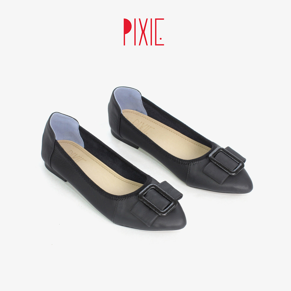 BÁO GIÁ GIÀY BÚP BÊ PHỐI KHÓA DA THẬT CILLIE MÀU BÒ 1211 (STORE 5703) | Shopee Lazada Sendo Tiki mới nhất 72 Giày Búp Bê Da Bò Đế Mềm Khóa Vuông Màu Đen Pixie P243