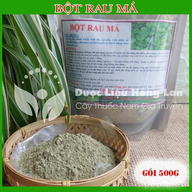 ✅[THƯỢNG HẠNG] 500g Bột Rau Má nguyên chất (không chất bảo quản, không pha tạp chất)