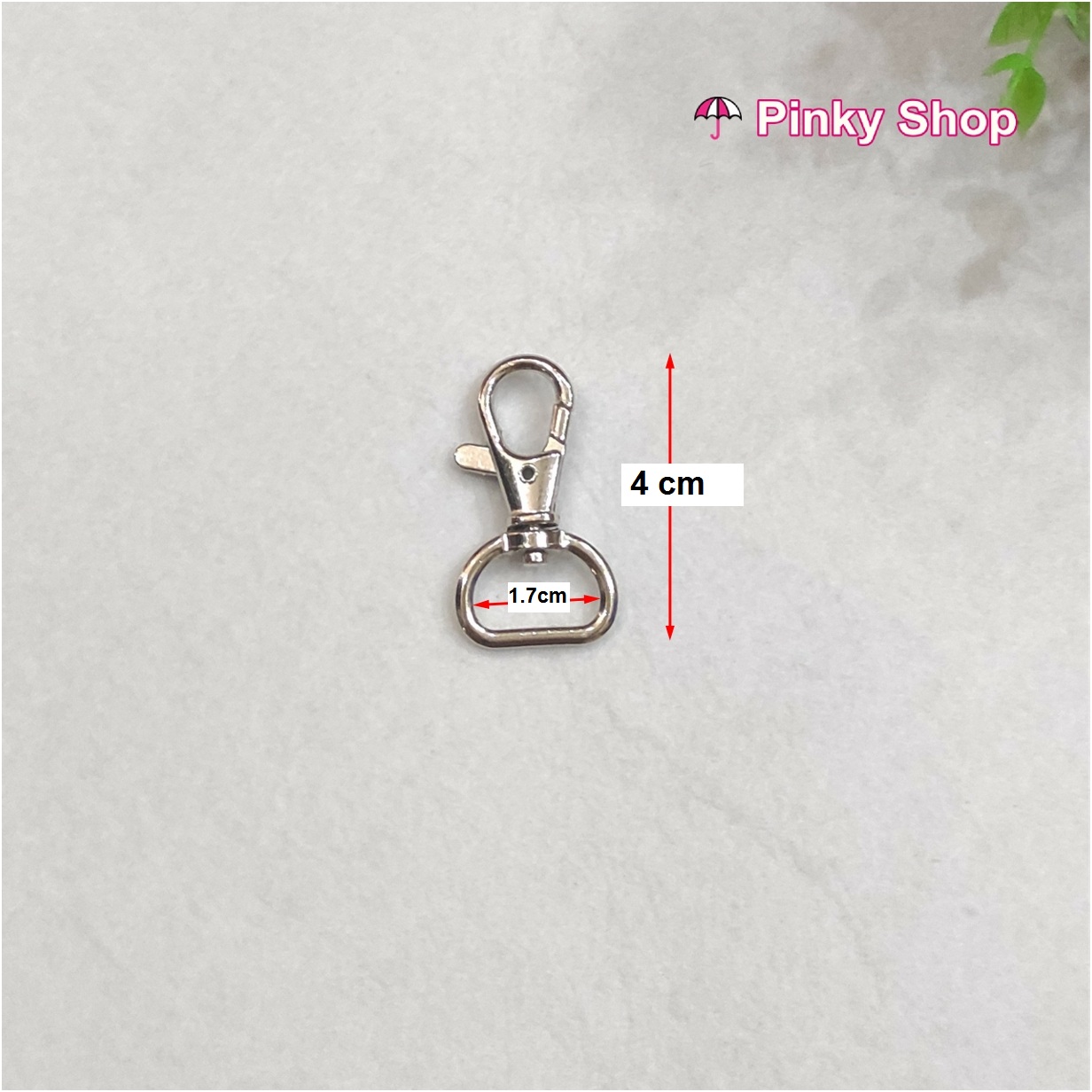 [Giá sỉ] Móc càng cua túi xách 2cm màu bạc hàng đẹp chất lượng giá rẻ Pinky Shop