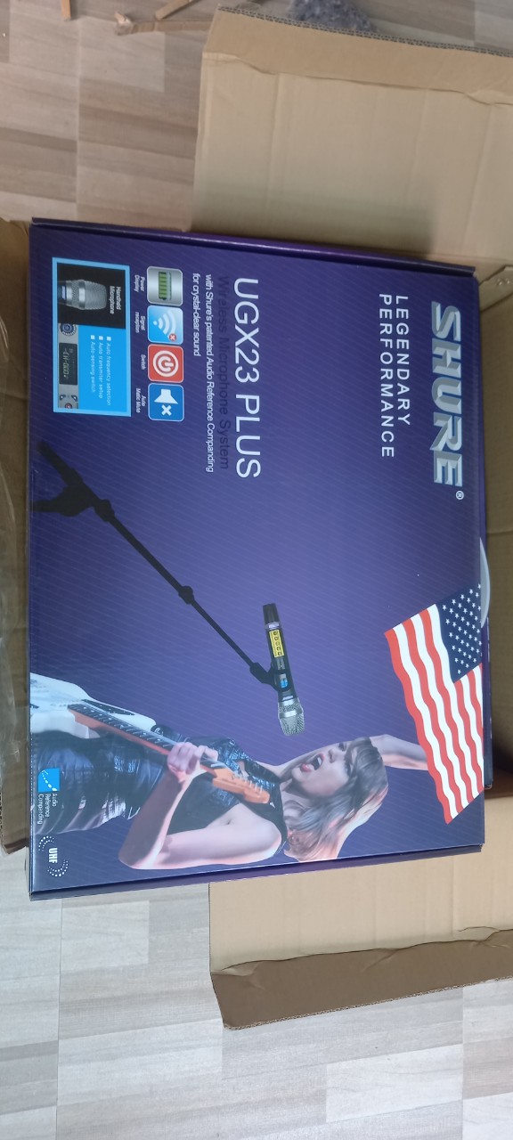Micro SHURE UGX 23 Plus Loại 1 - Full Box - Model 2023