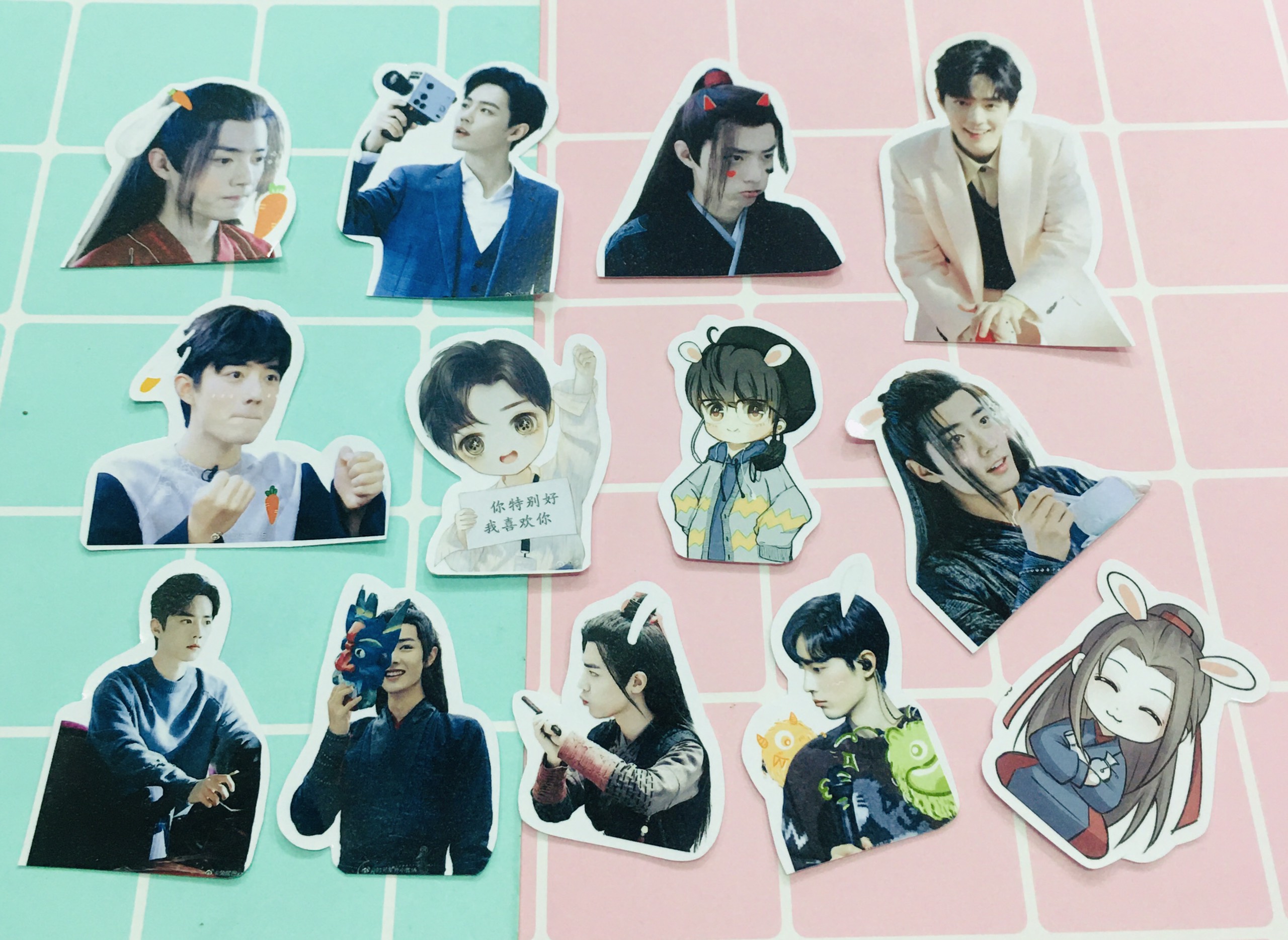 set 30 đến 100 ảnh sticker Tiêu Chiến