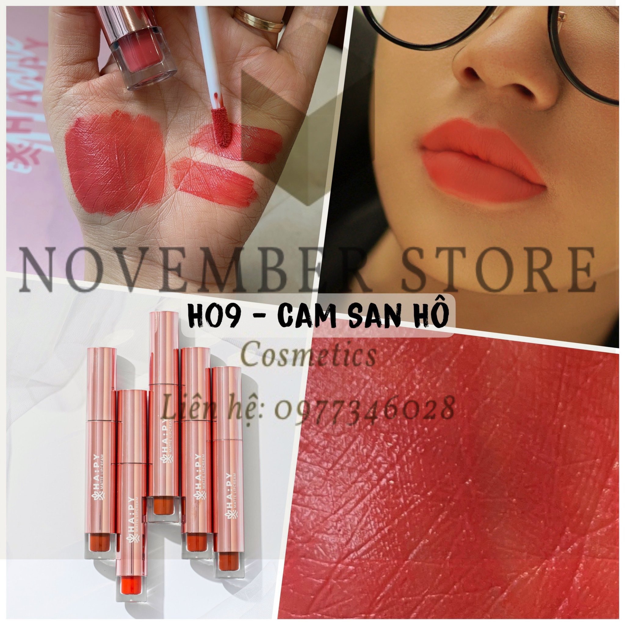 [ NEW ] Son Kem Lì Happy Matte Lipcream