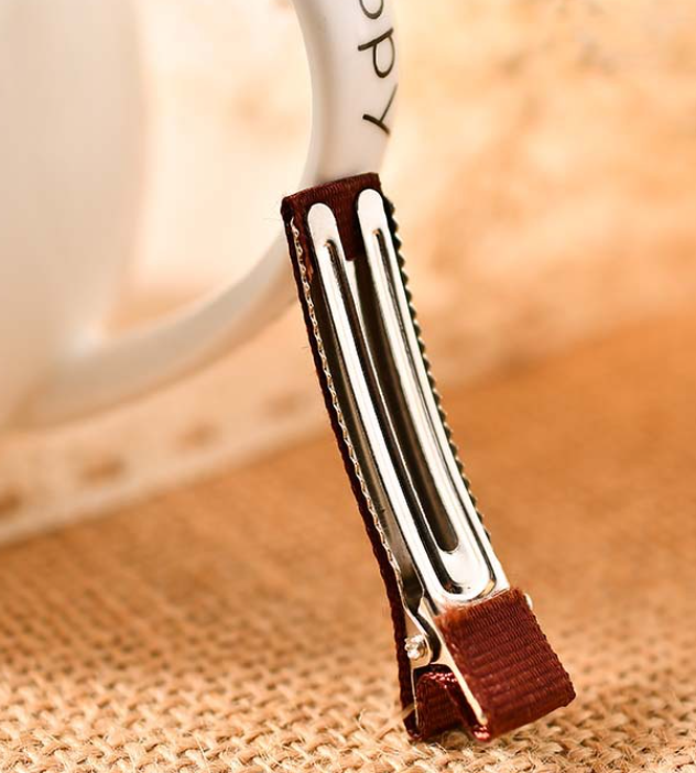 {Giá 10 cái mix màu} KẸP MỎ VỊT BỌC VẢI - PHỤ KIỆN DIY KẸP TÓC