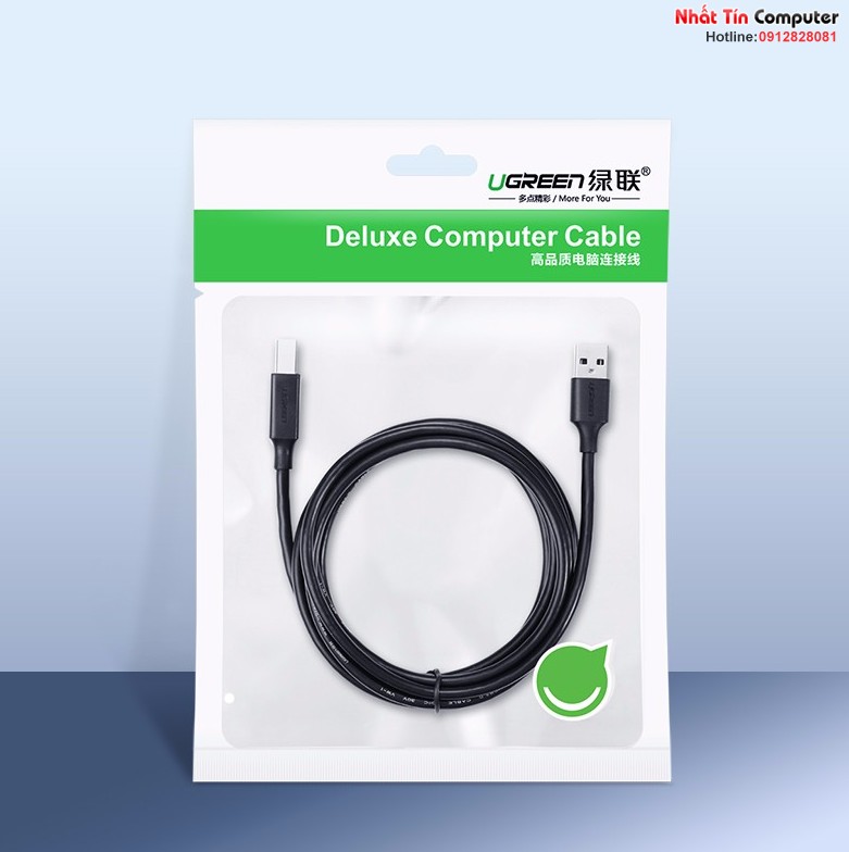 Cáp máy in USB dài 5m chính hãng Ugreen 10329 cao cấp
