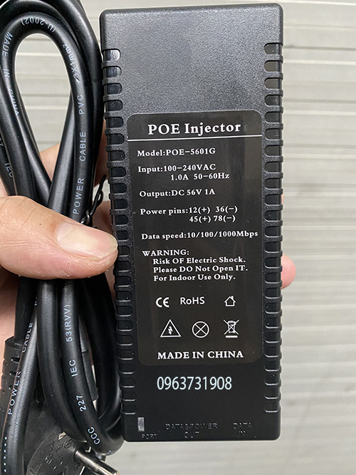 Bộ cấp nguồn POE 56V 1A