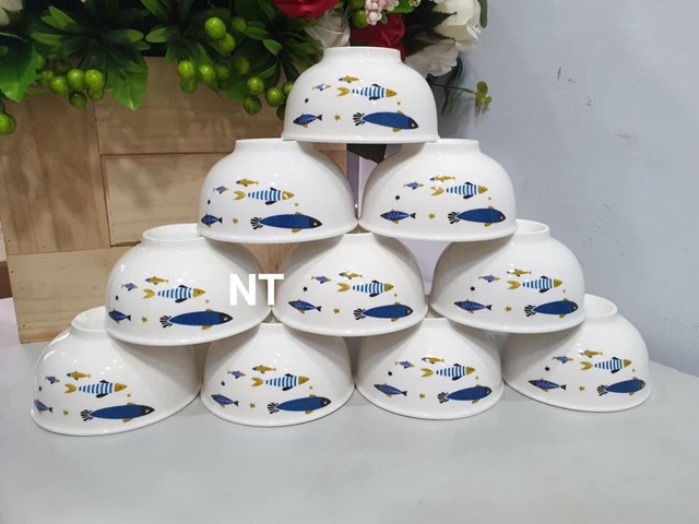 Combo 10 chén sứ dễ thương - Quà tặng từ Unilever