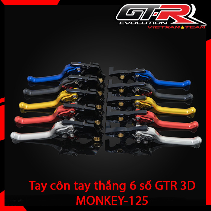[Chính hãng] Tay côn tay thắng 6 số GTR 3D MONKEY125