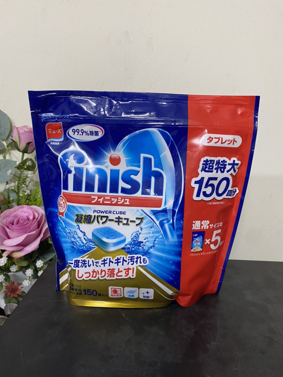 Viên rửa chén bát Finish Nhật Bản dùng cho máy rửa chén