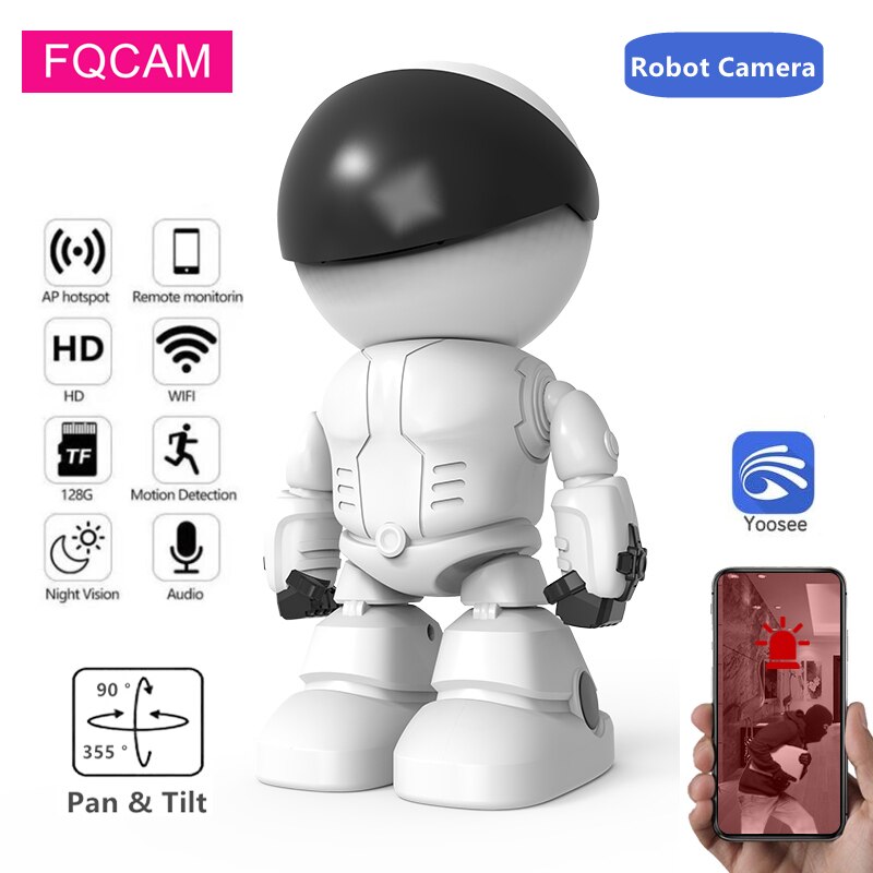 Camera ip wifi robot yoosee trong nhà rb01 hd1080p - đàm thoại 2 chiều