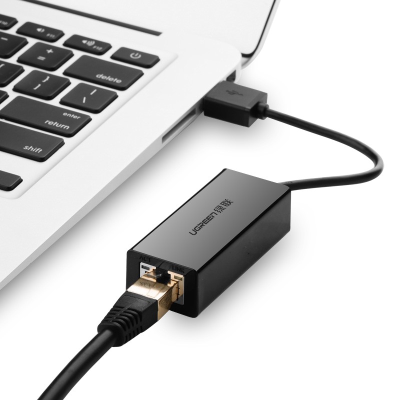 Cáp usb 2.0 sang mạng LAN Ethernet Ugreen 20254 chính hãng