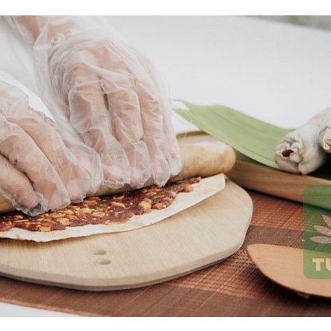 Bánh chuối phồng đậu phộng