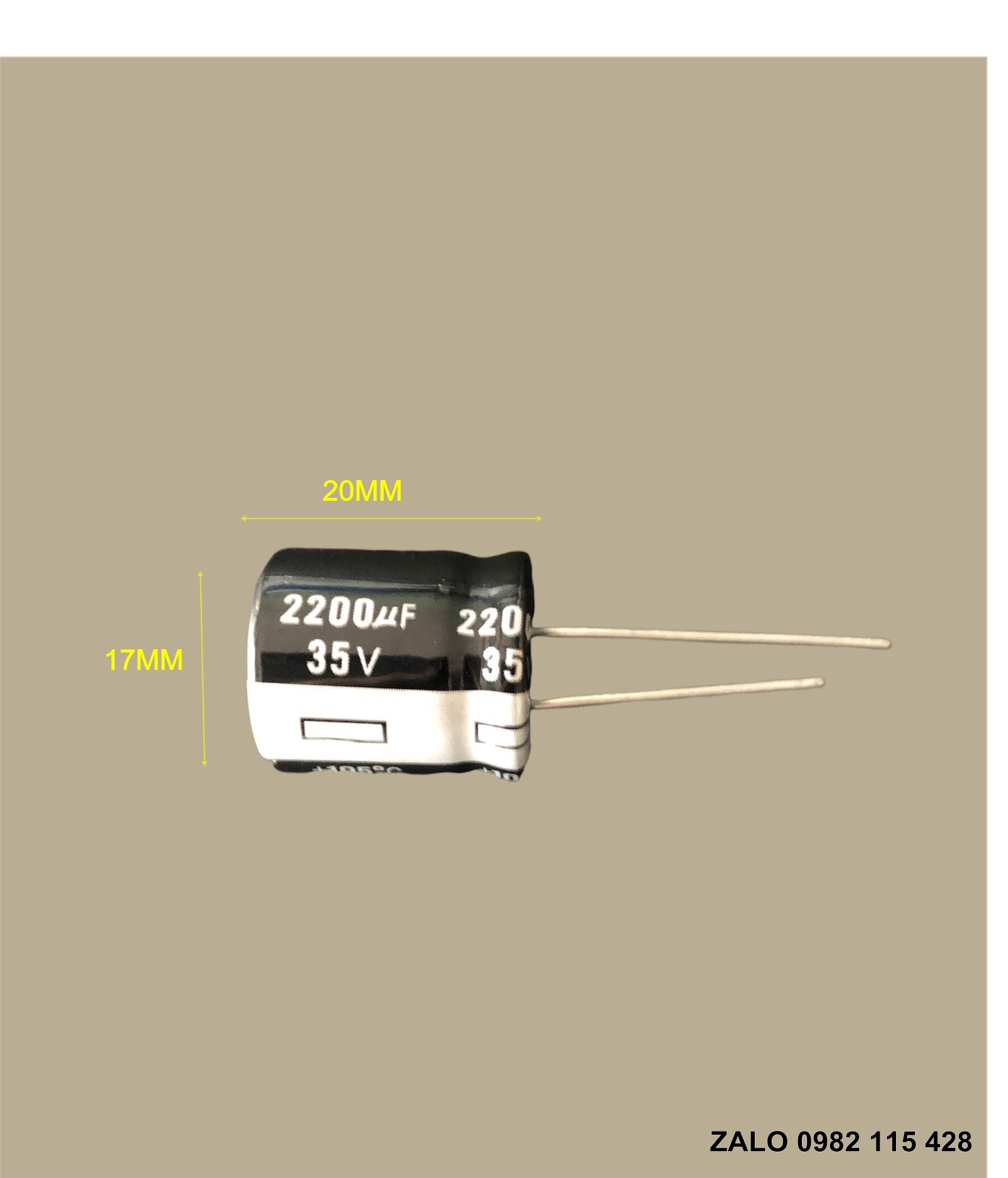 Tụ điện phân cực 35v 2200uf, tụ hóa 2200uf35v