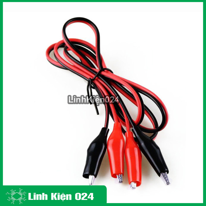 Dây nối kẹp cá sấu dài 1m