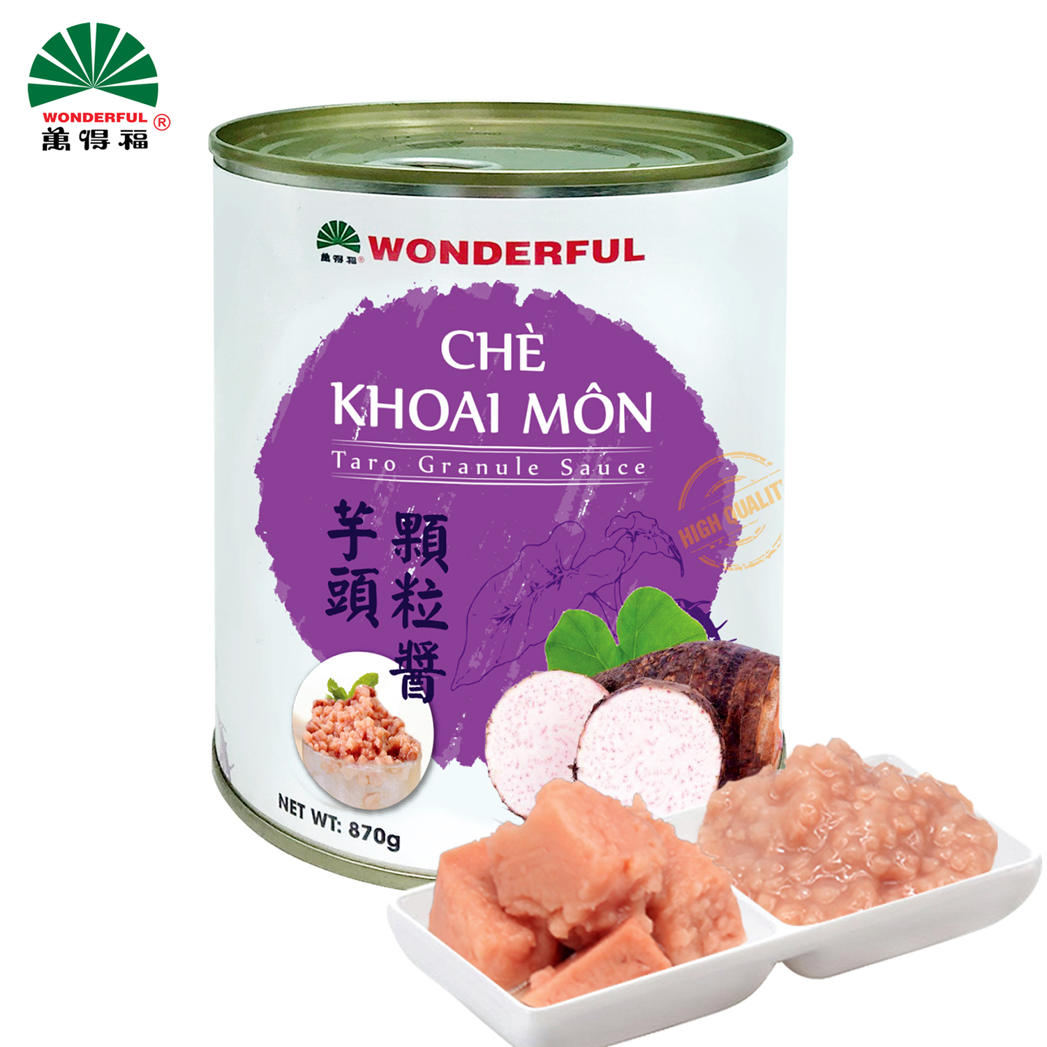 Chè khoai môn Wonderful lon 900g