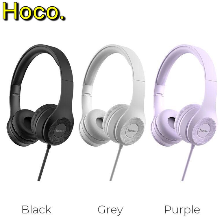 [HCM]Tai nghe hoco w21 chụp tai có míc có dây  chiính hãngg cho điện thoại và máy tính headphone kiểu úp đầu